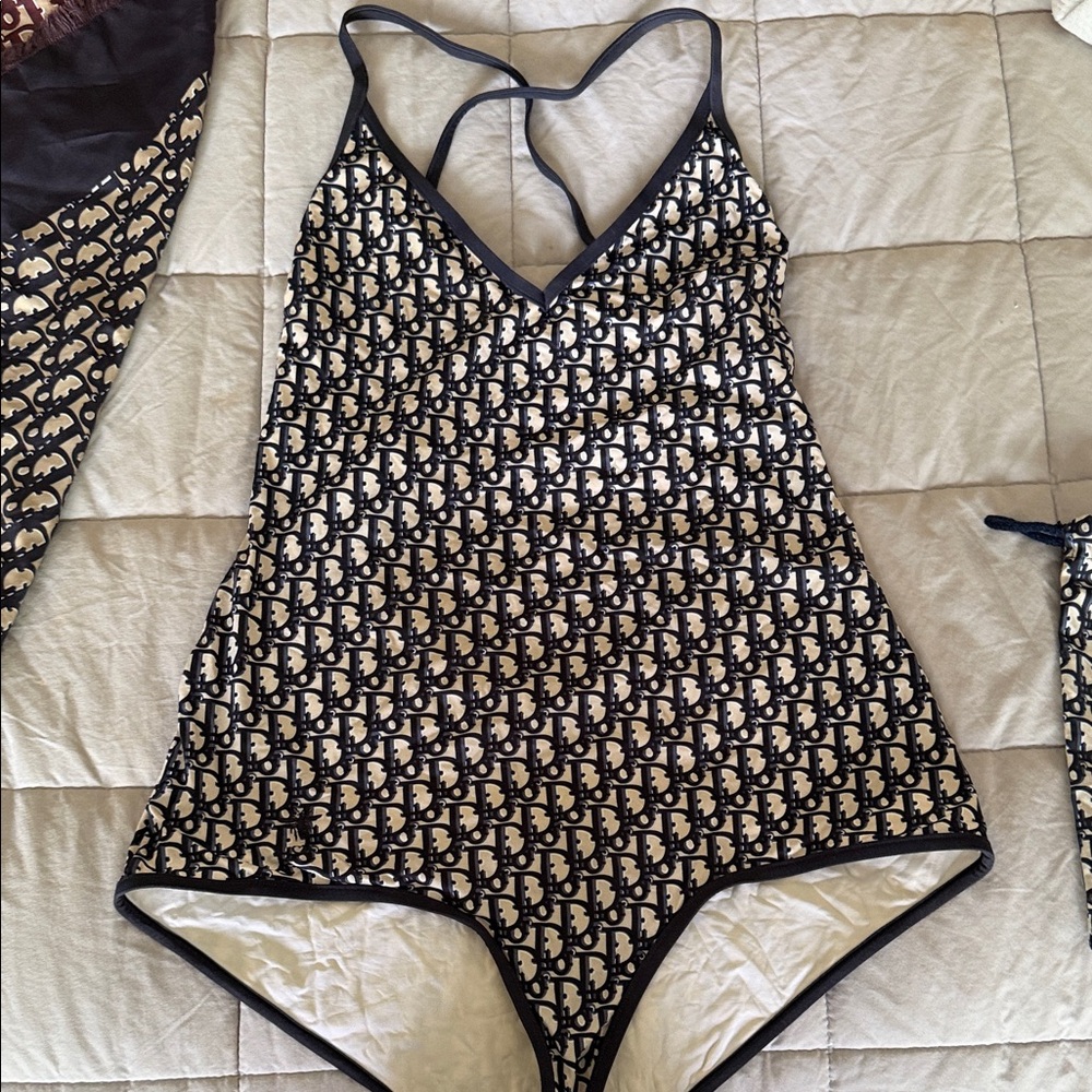 Dior One -piece swimwear Blue size large